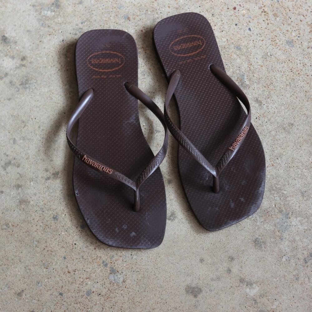Havaianas Brown Flip Flops Women's Size 9/10 Resort